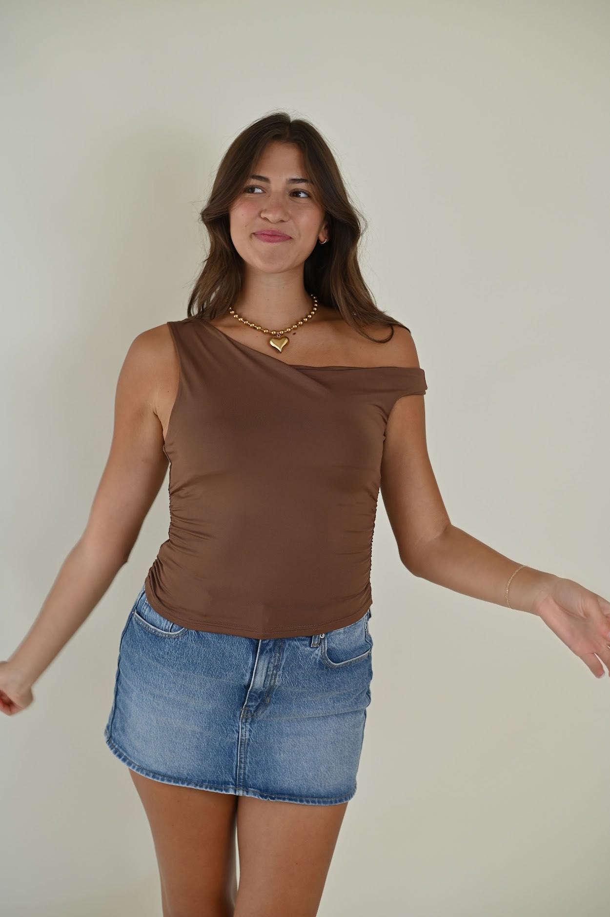 Saddie Top- Brown