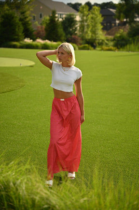 Plaid Maxi Skirt