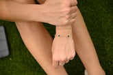 Pearl Five Clover Station Bracelet