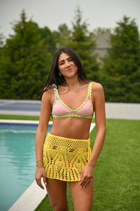 Beach Skirt Coverup - Yellow