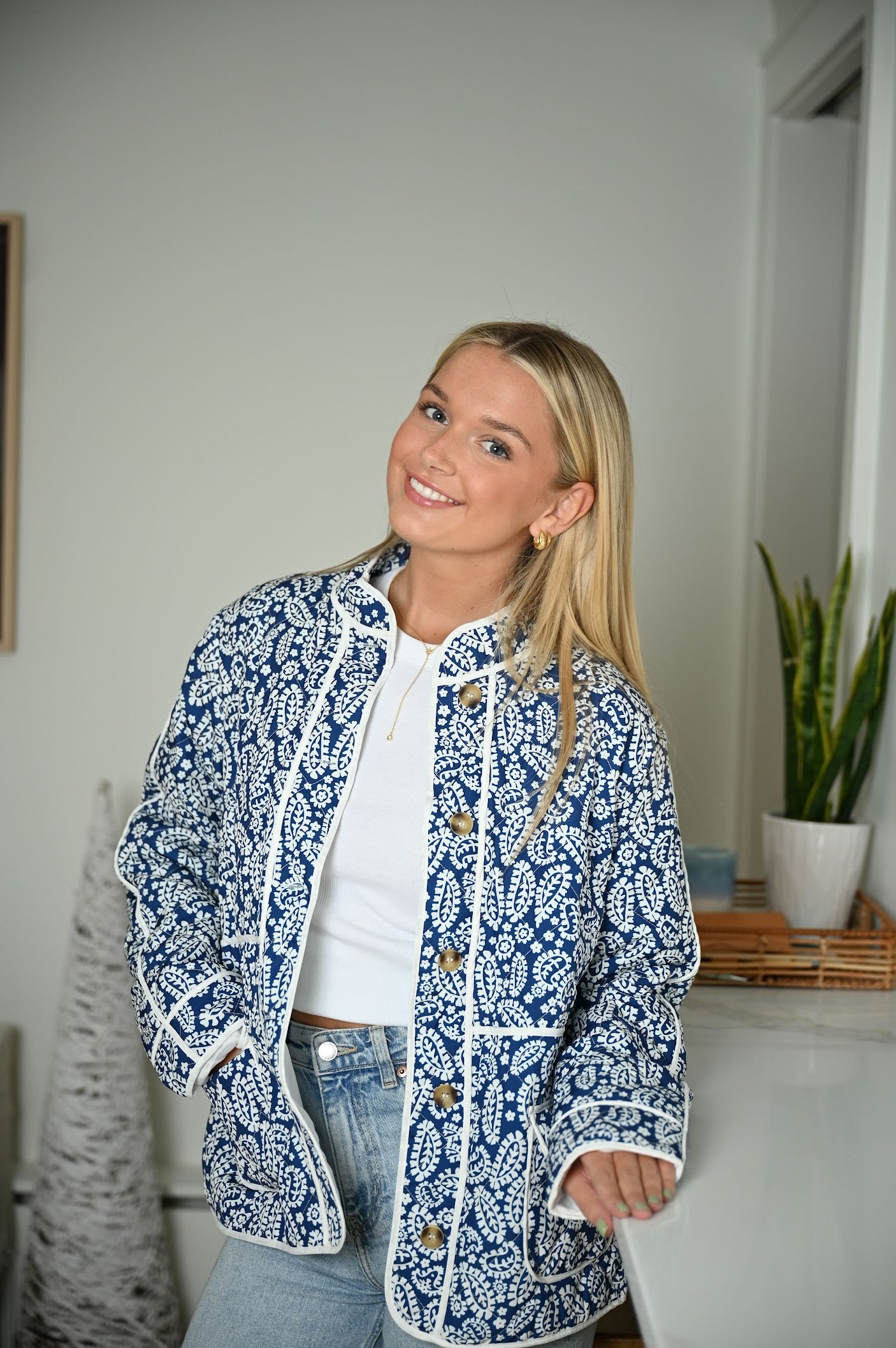 Blue Paisley Jacket