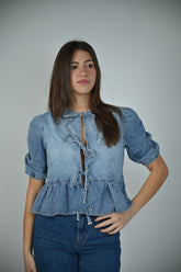 Denim Baby Doll Top