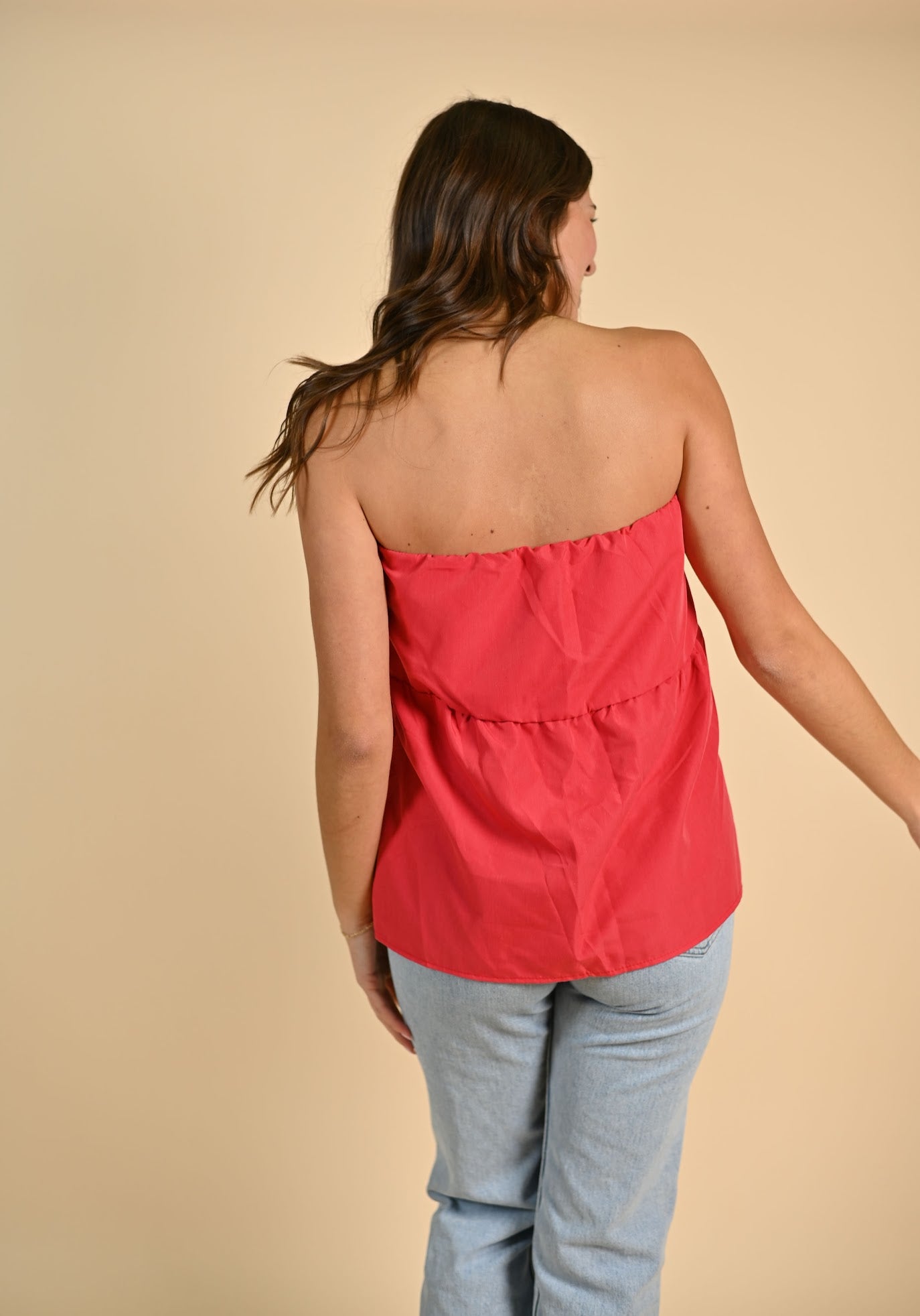 Summer Tan Top - Red