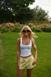 Boyfriend Shorts - Yellow