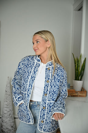 Blue Paisley Jacket