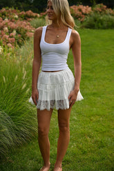 Ritz Skirt- White