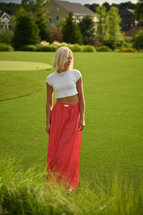 Plaid Maxi Skirt