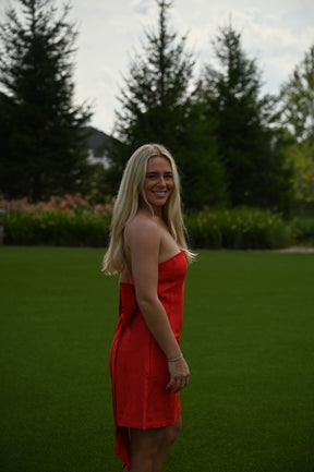 Charming Dress- Red