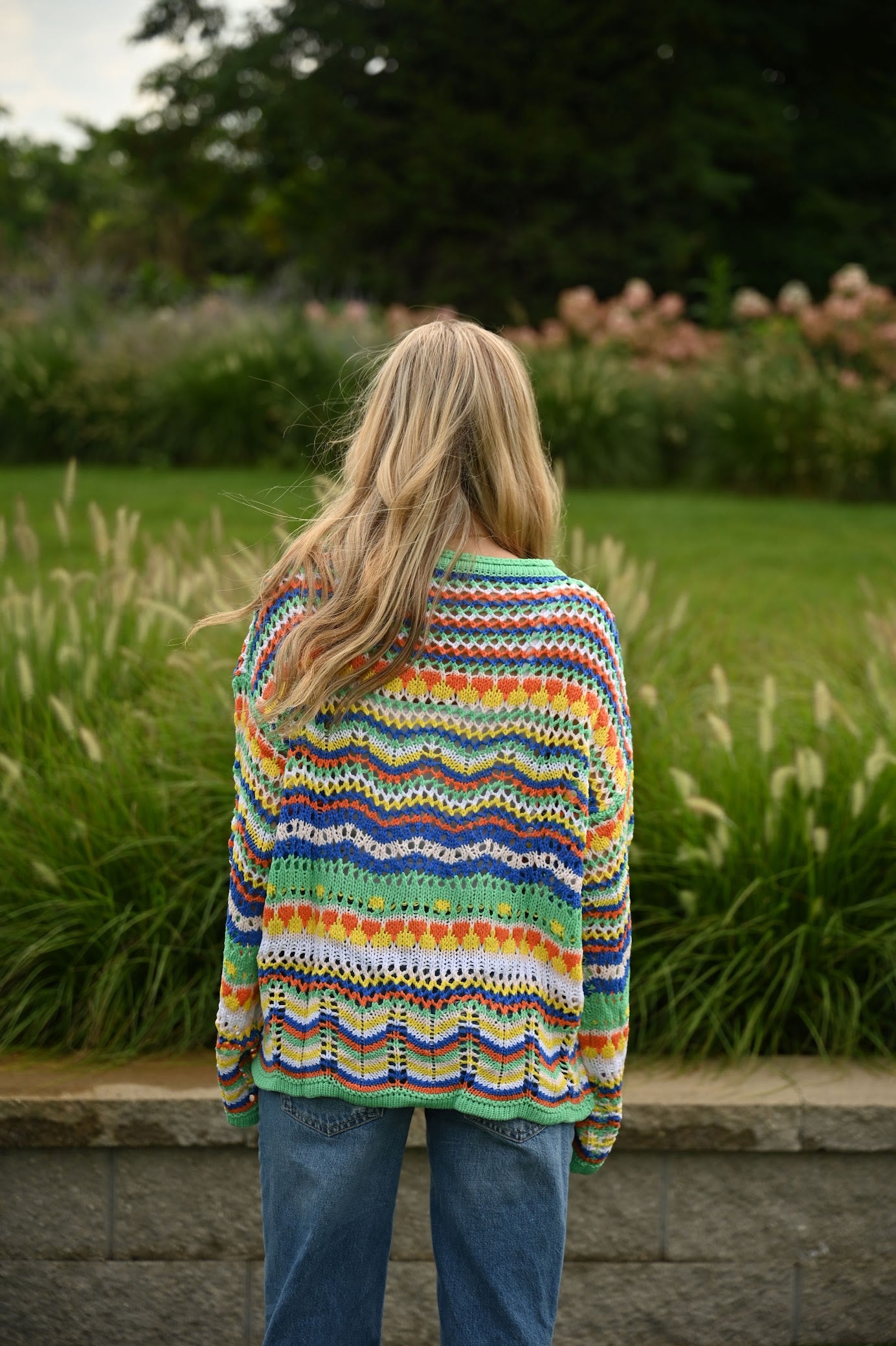 Rose Striped Sweater