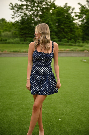 Navy Number Dress