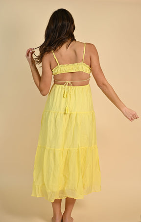 Monaco Maxi Dress Yellow