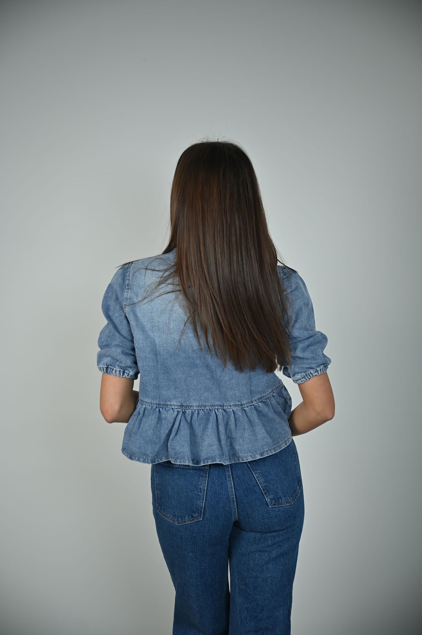 Denim Baby Doll Top