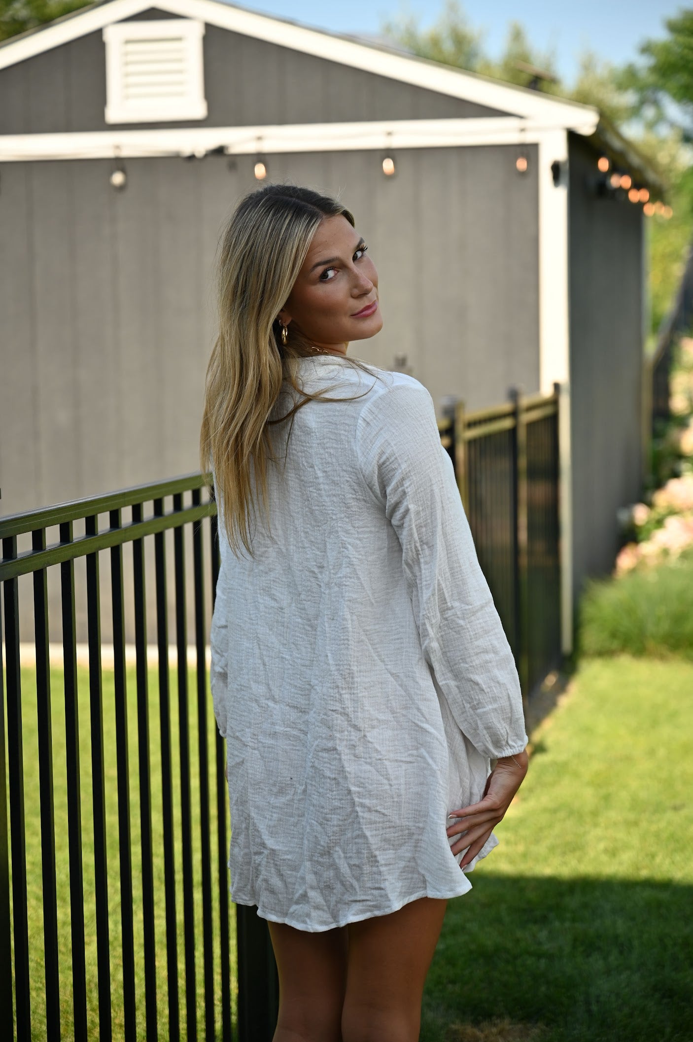 Linen Dress- White