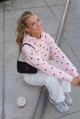 Pink Polka Dot Hoodie