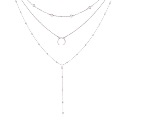 Bohemian Moon Pendant Multilayer Necklace - HoneyPlum Clothing